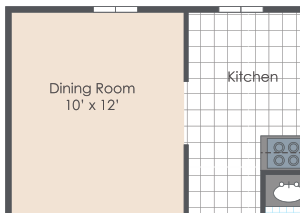 Three bedroom floorplan layout